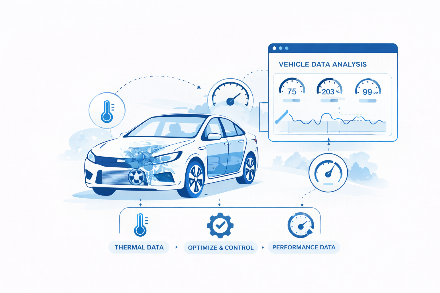 Vehicle data analysis for thermal management